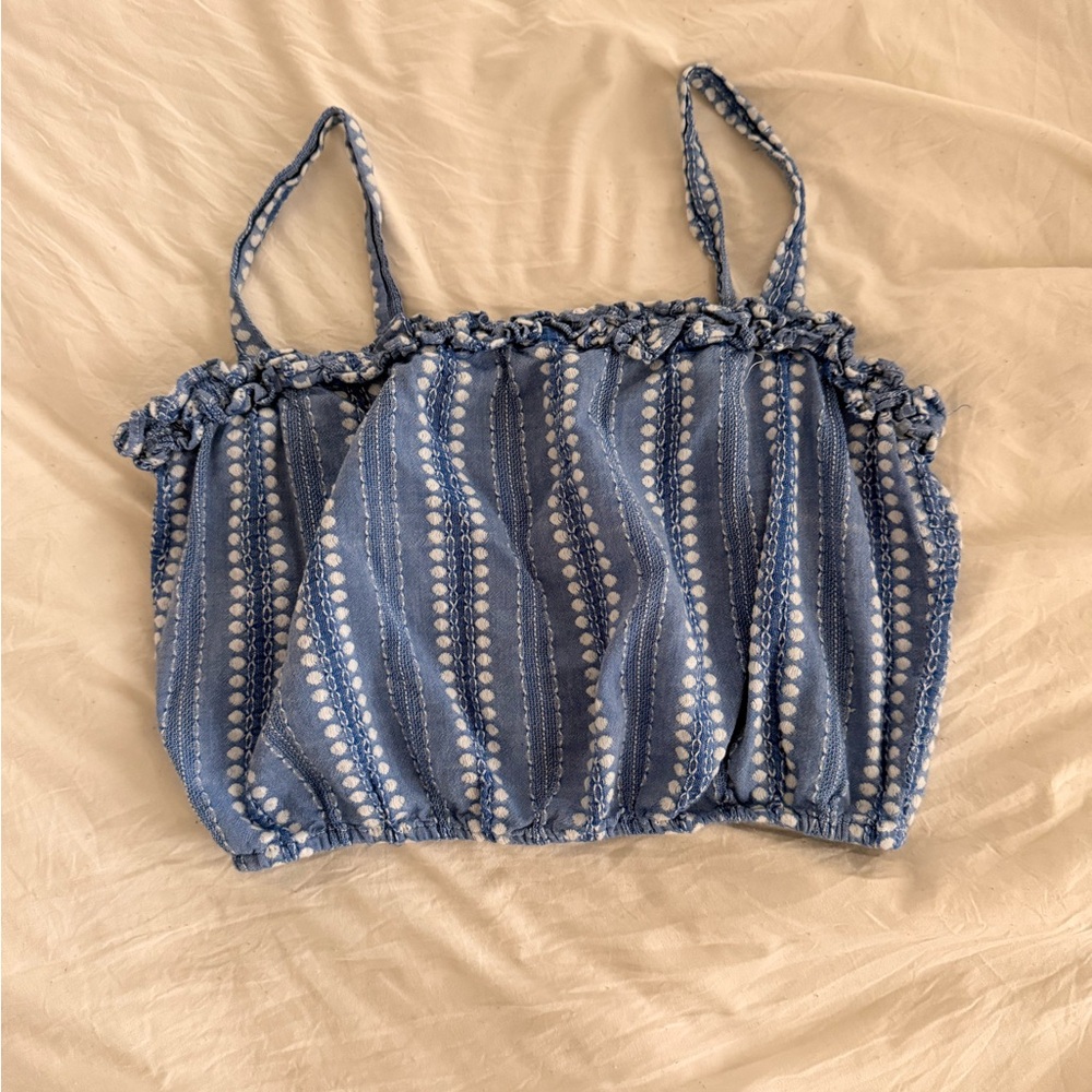 Forever 21 Blue cropped tank